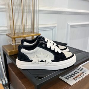 amiri couple color block casual sneakers