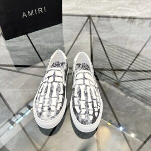 ami slip on sneakers white gray