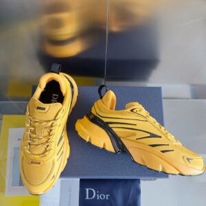 dior blade sneakers yellow