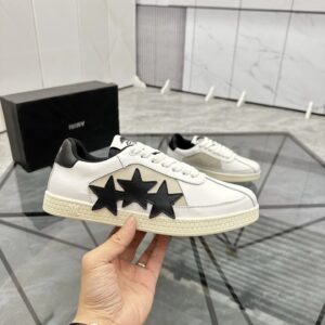 ami low casual shoes black white