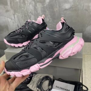 balenciaga led outdoor shoes, black pink