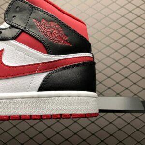 air jordan 1 mid aj red logo