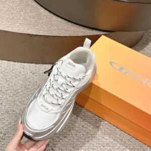 dior gradient dad shoes white