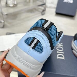 dior b22 sneakers （light blue anddark blue and black;）