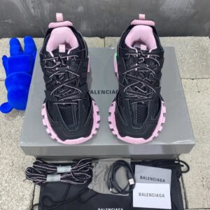 balenciaga led outdoor shoes, black pink