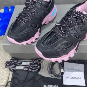 balenciaga led outdoor shoes, black pink