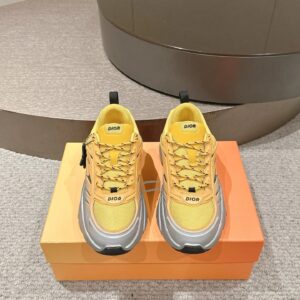 dior gradient dad shoes yellow