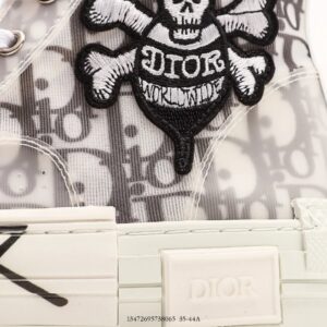 dior b23 high top sneakers, white