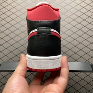 air jordan 1 mid aj red logo