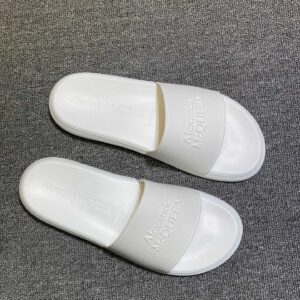 alexander mcqueen slides white