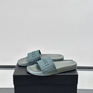 amiri men's slides dark green