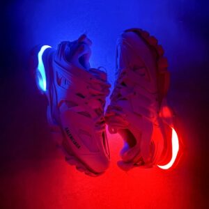 balenciaga led light sneakers white