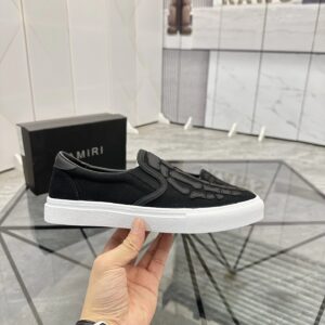 ami slip on shoes black