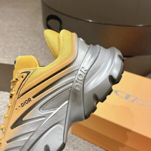 dior gradient dad shoes yellow