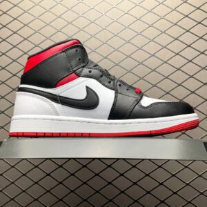 air jordan 1 mid black/red