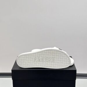 amiri men's slides white