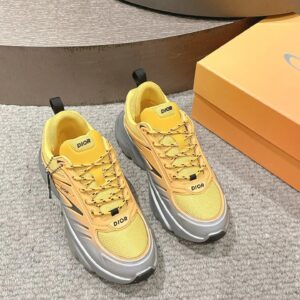 dior gradient dad shoes yellow