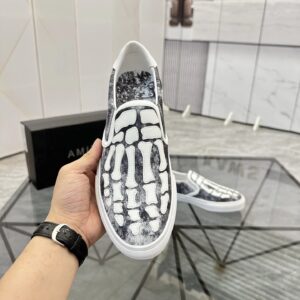 ami slip on sneakers white gray