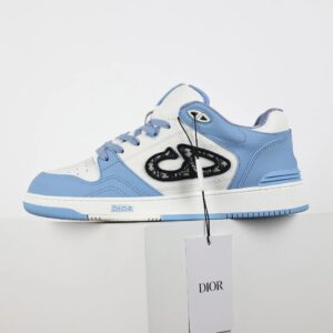 dior mid top sneakers blue