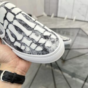 ami slip on sneakers white gray