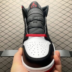 air jordan 1 mid black/red