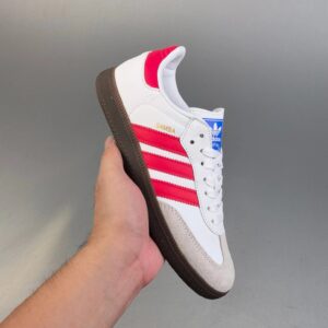 adidas samba og leather sneakers, white