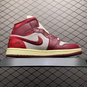 air jordan 1 mid burgundy