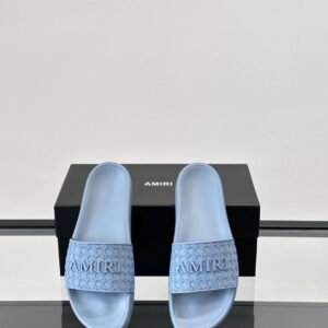 amiri men's slides blue