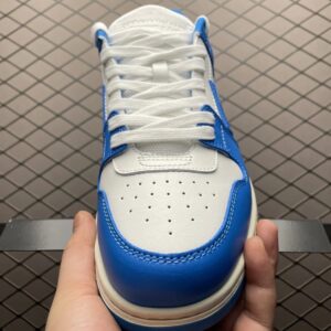 off white retro sneakers blue