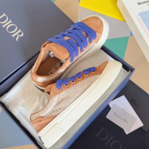 dior x denim b33 sneakers brown