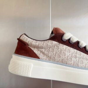 dior x denim b33 sneakers navy（brown）