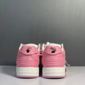 off white pink low sneakers