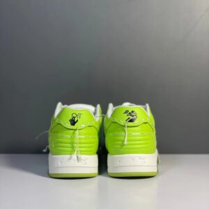 off white low top sneakers green