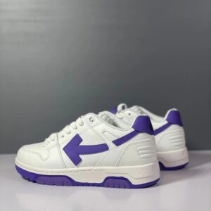 off white sneakers white purple