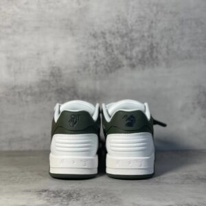 off white green low sneakers