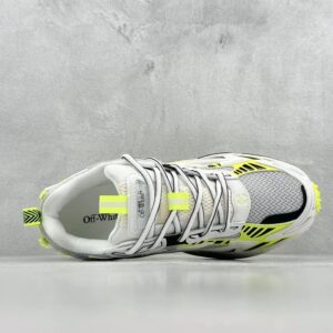 off white retro sneakers, multicolor