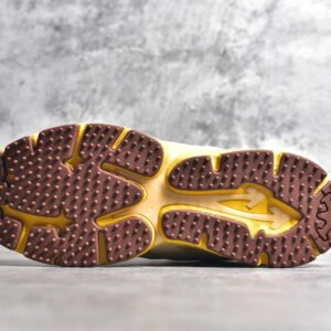 off white retro sneakers yellow