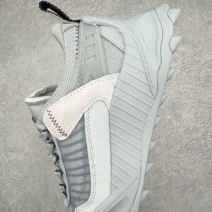 off white odsy leather sneakers grey