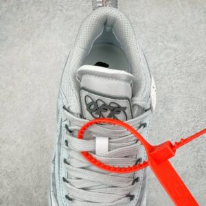 off white odsy leather sneakers grey