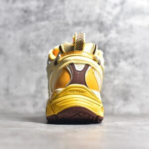 off white retro sneakers yellow