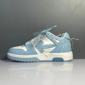 off white blue low top sneakers