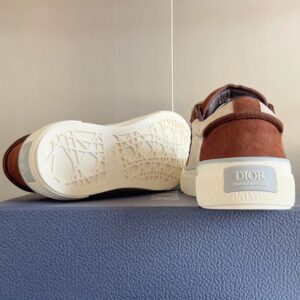 dior x denim b33 sneakers navy（brown）