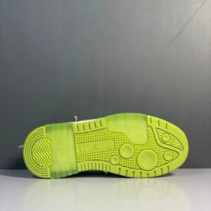 off white low top sneakers green