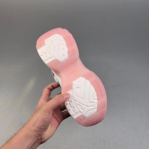 mlb xlg chunky sneakers white gray pink