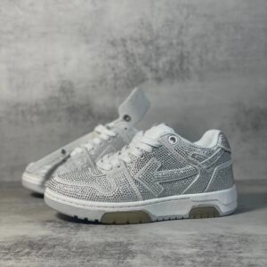 off white silver sneakers