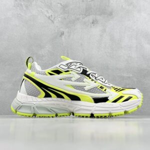 off white retro sneakers, multicolor