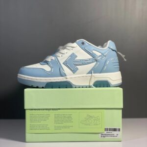 off white blue low top sneakers