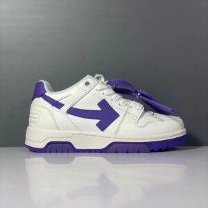 off white sneakers white purple