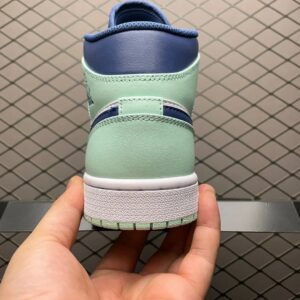 air jordan 1 mid aj1 blue and white