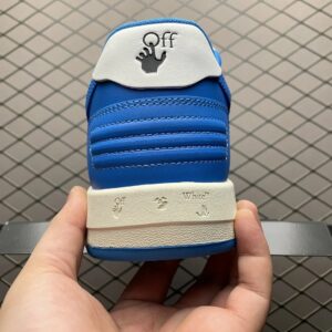 off white retro sneakers blue